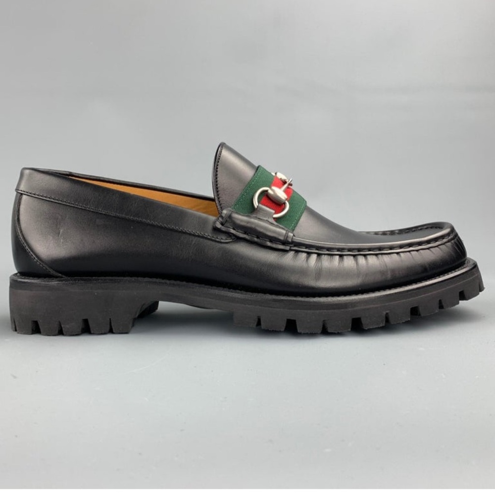 Gucci men’s horsebit leather shoes size 10 new